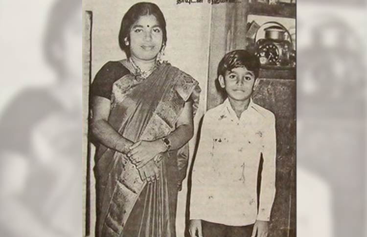 Young AR Rahman with his Mother