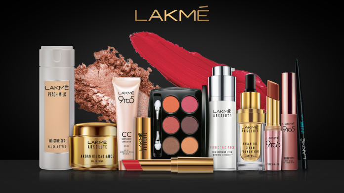 Lakme range of beauty products